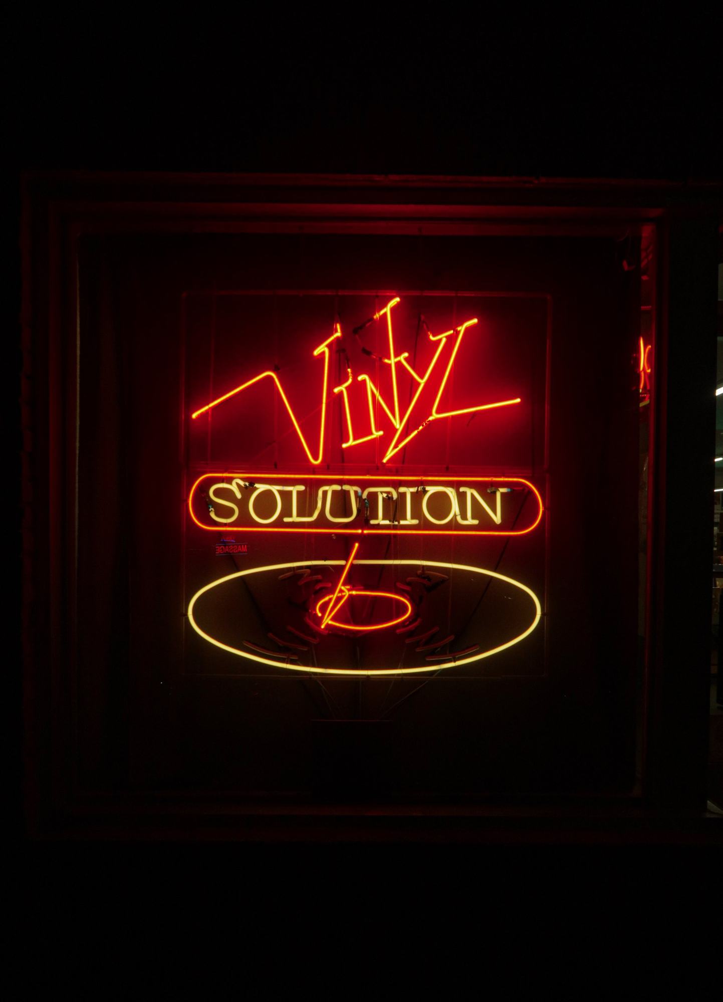 Vinyl Solution neon sign
